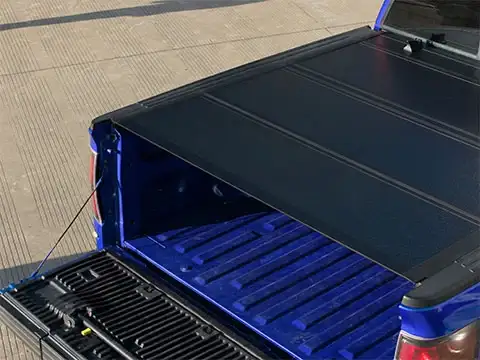 Low Profile Hard Quad Fold Tonneau Cover For Gmc